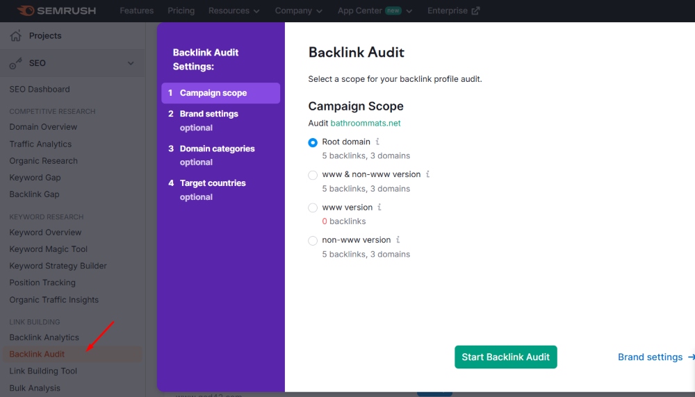 Monitoring Backlinks
