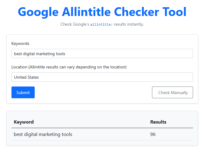 all in title checker tool example
